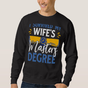 Moletom Sobrevivi ao marido Legal do mestrado da minha esp