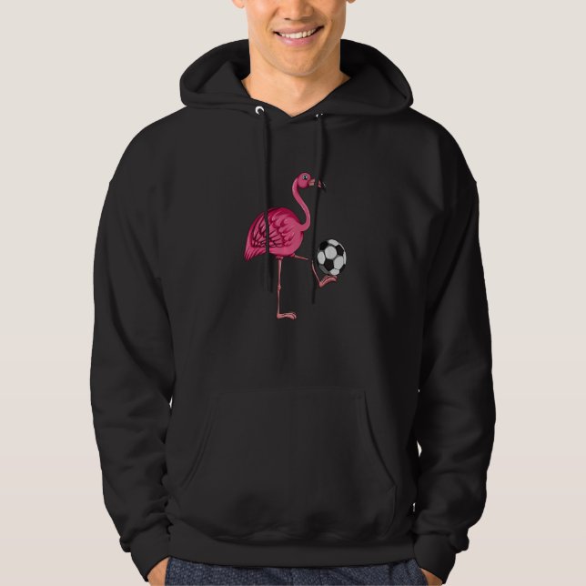 Moletom Soccer Coach Soccer Player Pink Flamingo Soccer (Frente)
