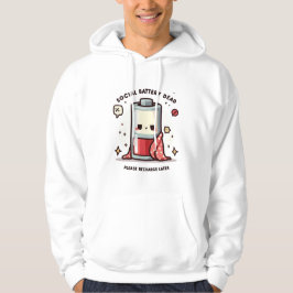 Moletom Social Battery Dead Hoodie Funny Introvert Saying