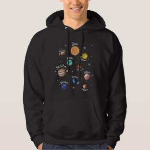 Moletom Solar System Planets Kids Knowledge Outer Space