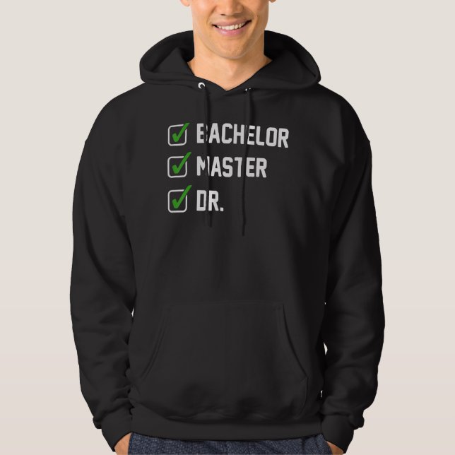 Moletom SOLTEIRO FUNNY Master Doutorado Dr. Phd Gift (Frente)