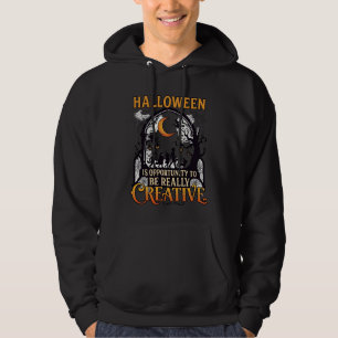 Moletom Sombra Criativa de Crianças de Halloween Lua Cresc