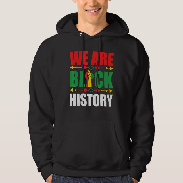 Moletom Somos História Negra Mês Afro-Americano (Frente)