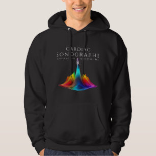 Moletom Sonógrafo Cardíaco - Ondas de Ultrassons Coloridas