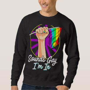 Moletom Sons Gay, estou na bandeira Orgulho gay do arco-ír