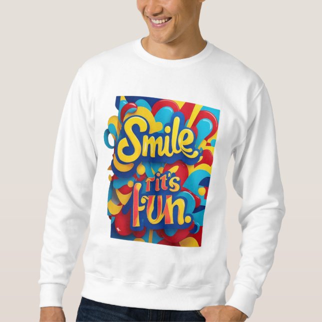 Moletom "Sorria e brilho" (Frente)