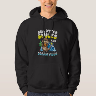 Moletom Sorrisos de Seaotter e Víblias Oceânicas para uma
