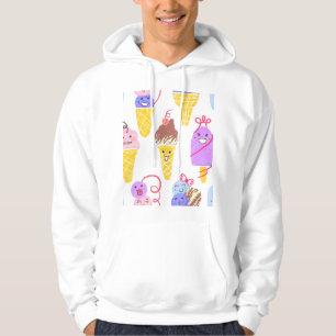 Moletom Sorvetes Kawaii, um padrão bonito e perfeito.