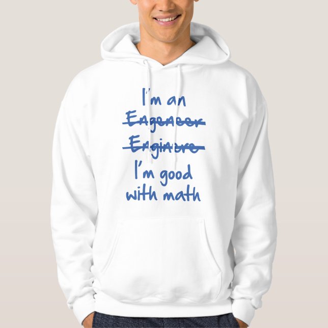 Moletom Sou bom com matemática (Frente)