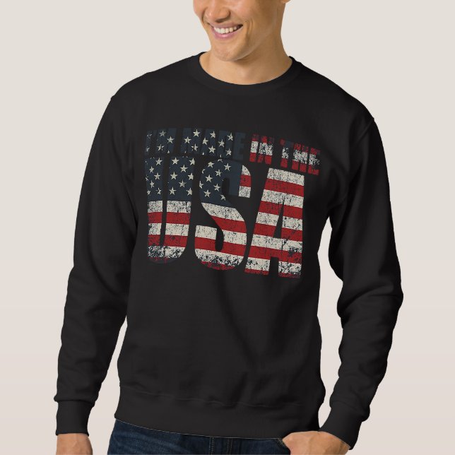 Moletom Sou feito na bandeira americana (Frente)