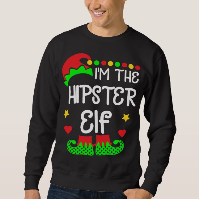 Moletom Sou o Chefe Elf no Encargo Feliz Natal (Frente)