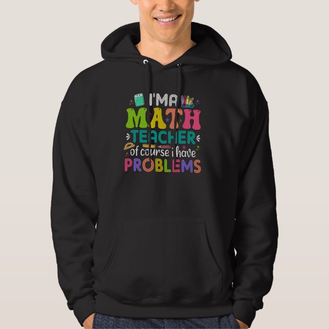 Moletom Sou professor de matemática, é claro que tenho pro (Frente)