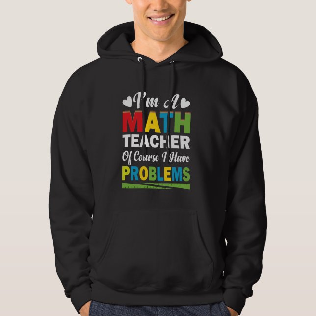 Moletom Sou professor de matemática, é claro que tenho pro (Frente)
