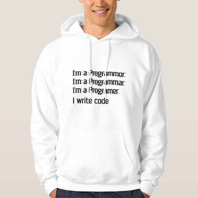 Moletom Sou programador. I Write Code (Frente)