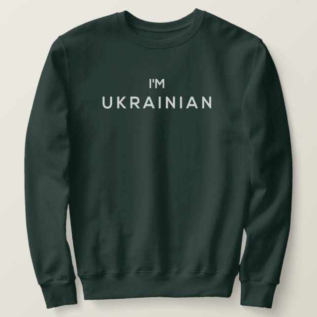 Moletom Sou ucraniano Zelensky (Frente do Design)