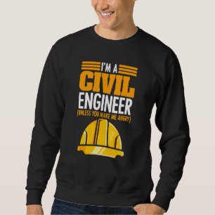 Moletom Sou um Engenheiro civil, a menos que me faças malu
