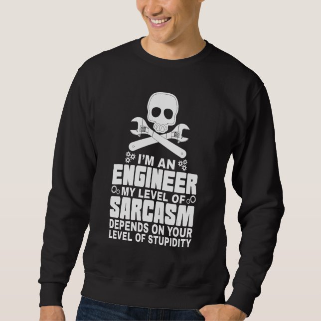 Moletom Sou Um Engenheiro De Engenheiro Enginere Em Matemá (Frente)
