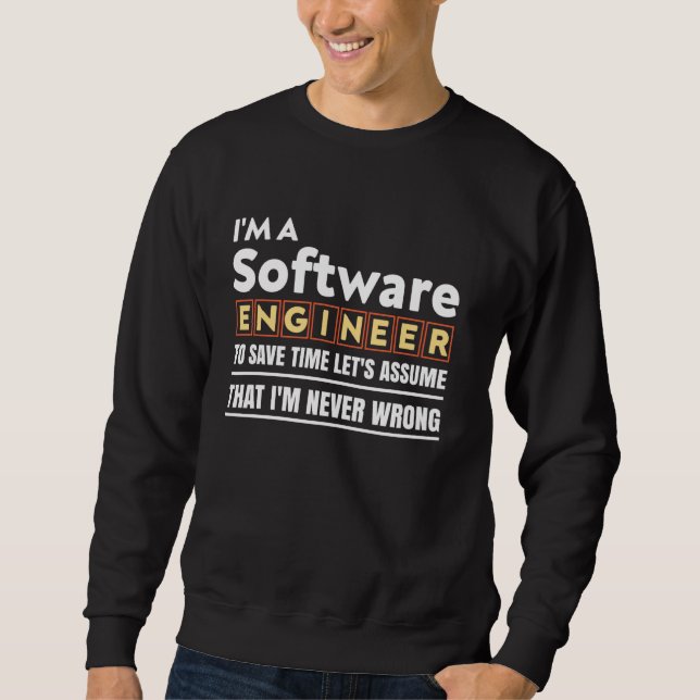 Moletom Sou um engenheiro de software e linguagens de prog (Frente)
