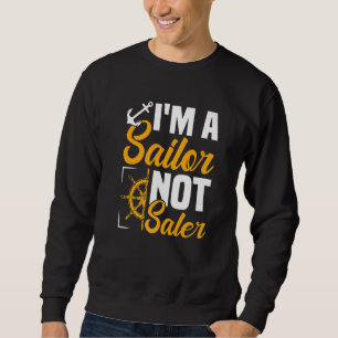 Moletom Sou um velejador sem vendedores velejando Yacht Gr