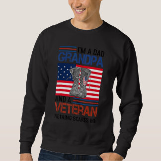 Moletom Sou um vovô Pai e um veterano nada me assusta