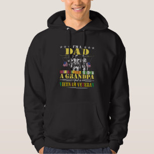 Moletom Sou Um Vovô Pai Vietnã Veterano Vintage Militar
