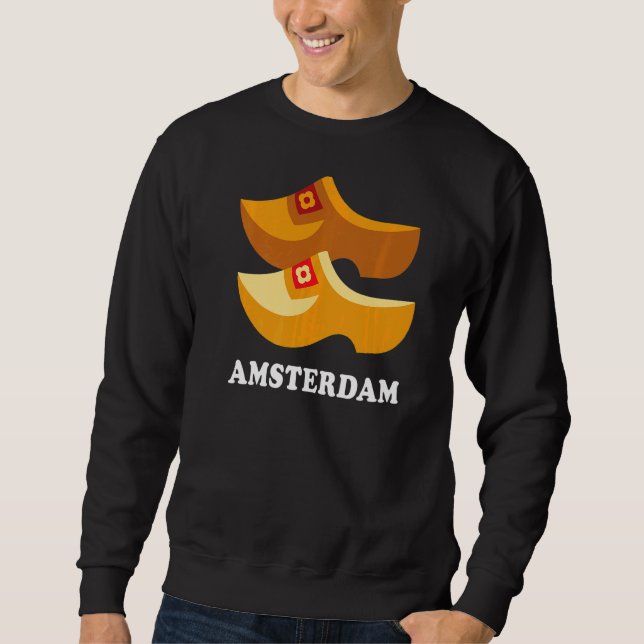 Moletom Souvenirs De Wooden Clogs Amsterdam Holandeses (Frente)