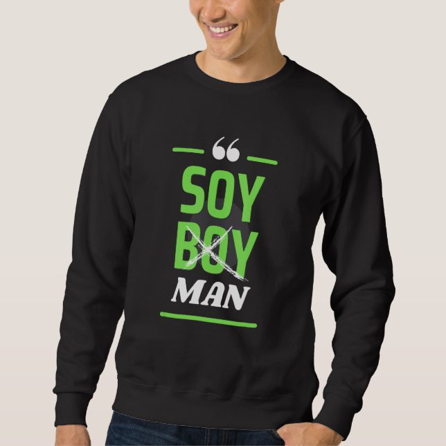 Moletom Soy Boy Man Vegan Plant Based Tee (Frente)