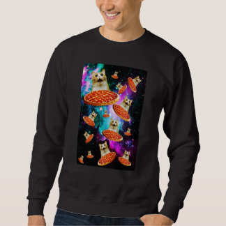 Moletom Space Pizza Cat Astronaut Kitten Sarcasm Food Gala