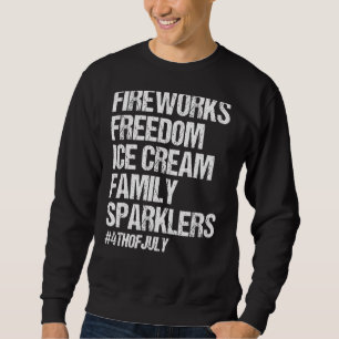 Moletom Sparlers da família do Sorvete de Liberdade do Fir