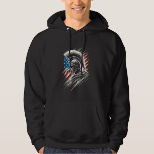 Moletom Spartan Patriotic Molon Labe American flag Spartan