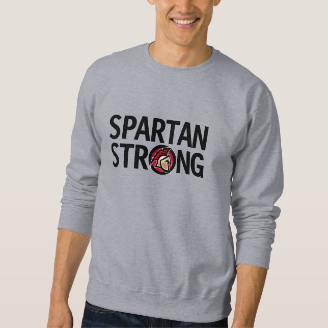 Moletom Spartan Strong. Sweatshirt Personalizada (Frente)
