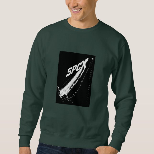 Moletom SPCX Design de Investidor IPO SpaceX | Ação Espaci (Frente)