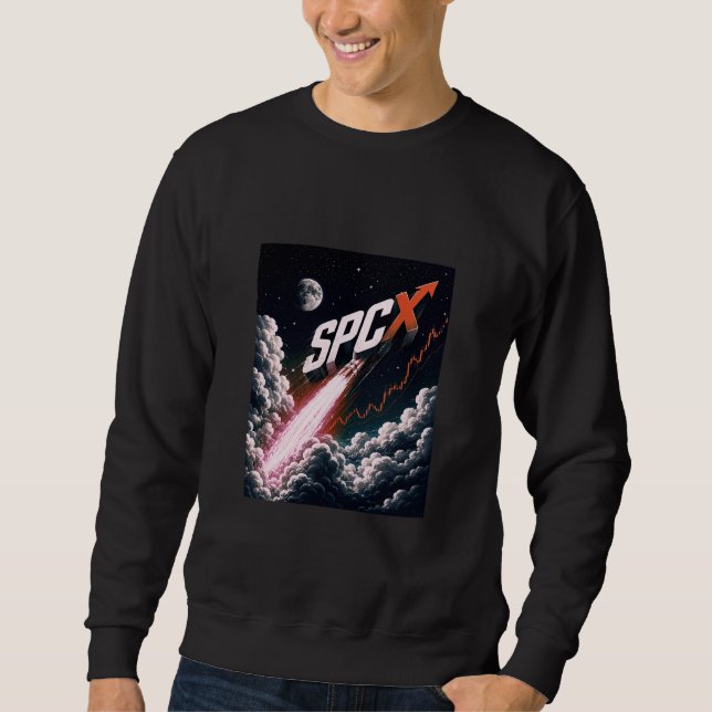 Moletom SPCX Design de Investidor IPO SpaceX | Ação Espaci (Frente)