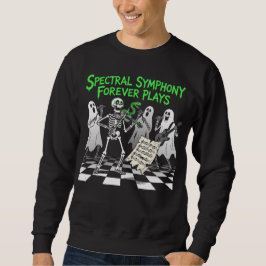 Moletom Spectral Symphony Skeleton Band Spooky Art