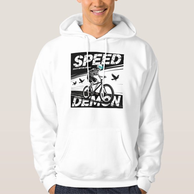 Moletom Speed Demon Spooky Cyclist Graphic (Frente)