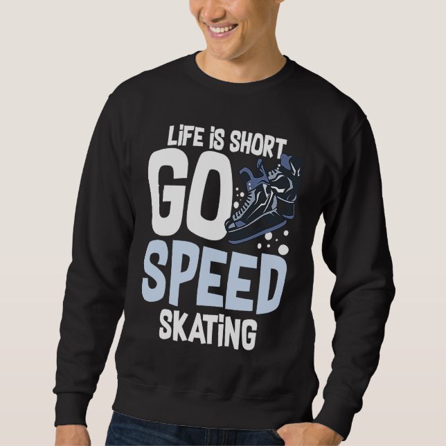 Moletom Speed Skating Skates Short Track Skater Workout Tr (Frente)