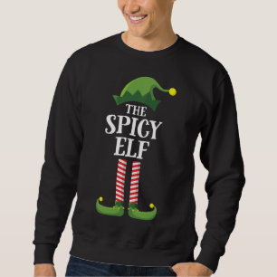 Moletom Spicy Elf Matching Family Christmas Party Engraçad