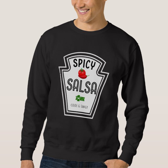 Moletom Spicy Salsa Group Condiment Team Halloween Costume (Frente)