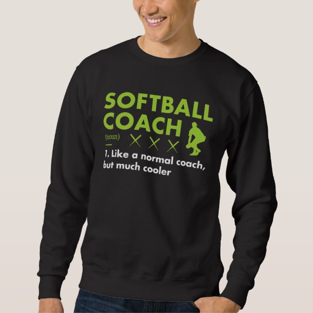 Moletom Sport Coach Definition Softball 1 (Frente)
