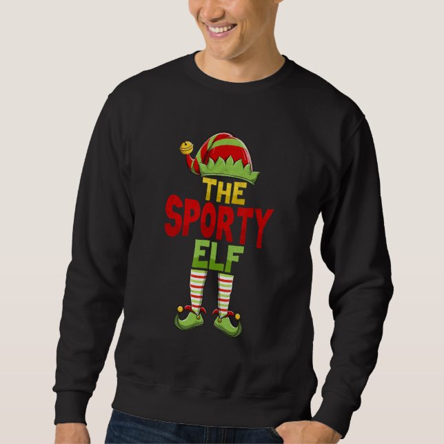 Moletom Sporty ELF Family Matching Group Christmas Pajamas (Frente)