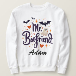 Moletom Sr. Boofriend Nome personalizado Halloween Sweatsh