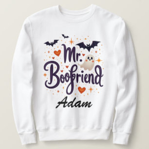 Moletom Sr. Boofriend Nome personalizado Halloween Sweatsh