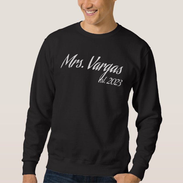 Moletom Sra VARGAS 2023 nova noiva chá de panela casamento (Frente)