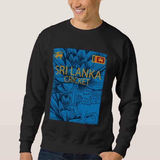 Moletom Sri Lanka: Críquete perfeito para os fãs de críque (Frente)