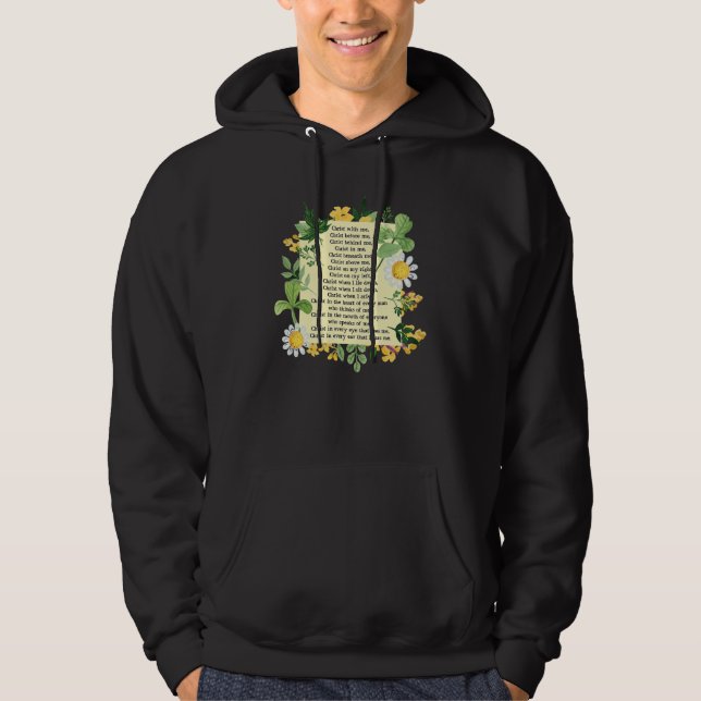 Moletom St Patrick Breastplate Prayer Patrick's Day Cathol (Frente)