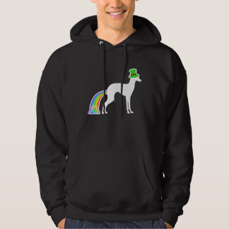 Moletom St Patrick's Day Rainbow Dog  Italian Greyhound