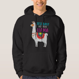 Moletom Staar Test Day No Problem Llama Teacher Testing Th
