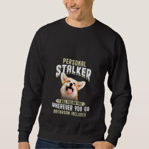 Moletom Stalker Pessoal Corgi Feminino Eu Vou Seguir Você 