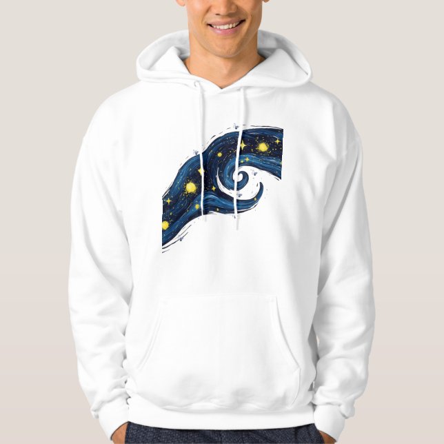Moletom Starry Night Tear Art Hoodie (Frente)
