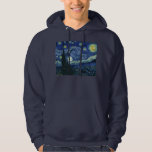 Moletom Starry Night Vincent van Gogh Fine Art Painting<br><div class="desc">Vincent van Gogh (holandês, 1853 - 1890) Starry Night, 1889, Oil on canvas Unframed: 73 × 92 cm (28, 7 × 36, 2 pol) Esta pintura mostra a vista da janela virada para leste da sala de asilo de Van Gogh na Santo-Rémy-de-Provence Ele acrescentou uma vila idealizada. Está na coleção...</div>